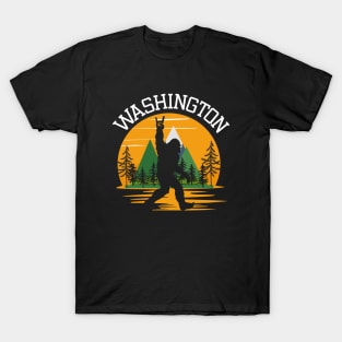 Washington US State Bigfoot Sasquatch T-Shirt